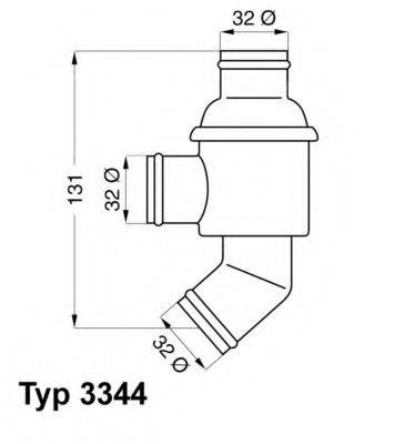 WAHLER 334475 Термостат, охолоджуюча рідина