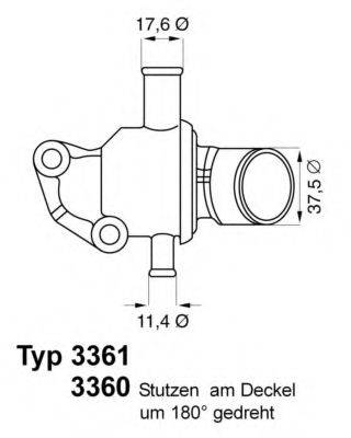 WAHLER 336087D Термостат, охолоджуюча рідина