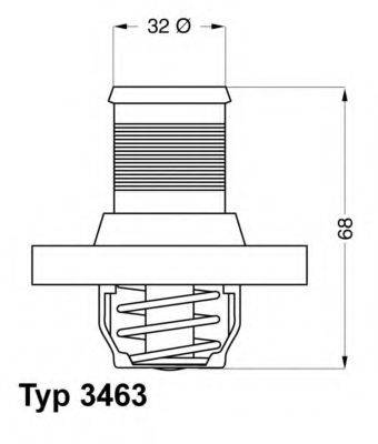 WAHLER 346389D Термостат, охолоджуюча рідина