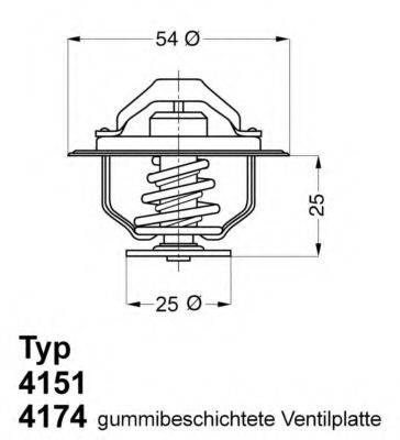 WAHLER 417479D Термостат, охолоджуюча рідина