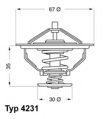 WAHLER 423180D Термостат, охолоджуюча рідина