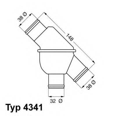 WAHLER 434180 Термостат, охолоджуюча рідина