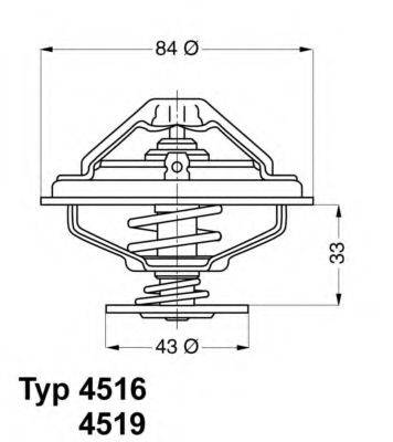 WAHLER 451685D Термостат, охолоджуюча рідина