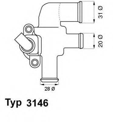 WAHLER 314690D Термостат, охолоджуюча рідина