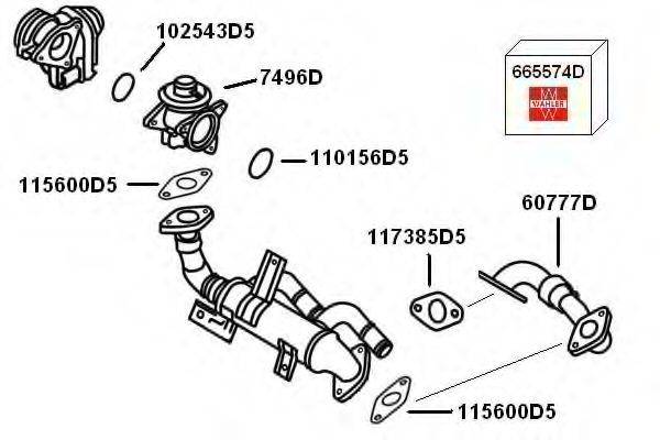 WAHLER 7900385 Рециркуляція ОГ