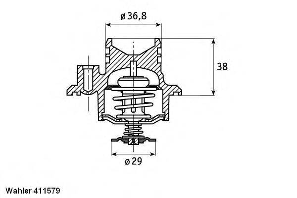 WAHLER 41157992D Термостат, охолоджуюча рідина