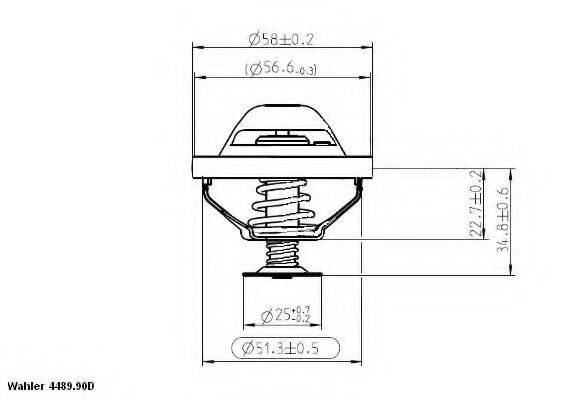 WAHLER 448990D Термостат, охолоджуюча рідина