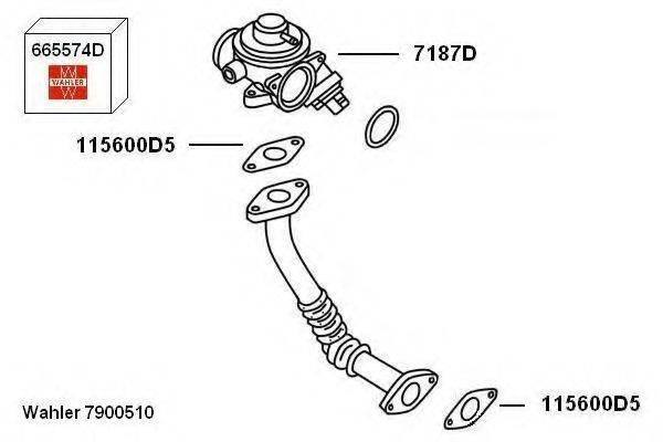 WAHLER 7900510 Рециркуляція ОГ