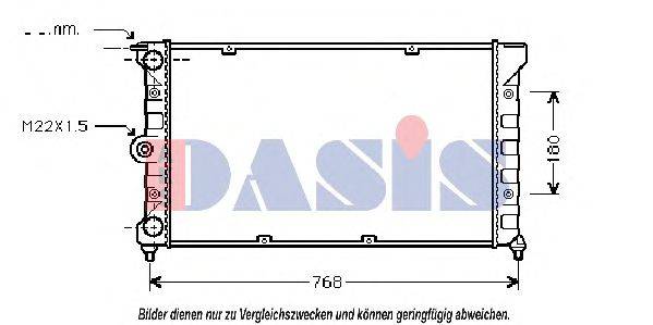 AKS DASIS 042110N Радіатор, охолодження двигуна