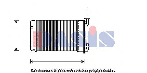 AKS DASIS 059100N Теплообмінник, опалення салону