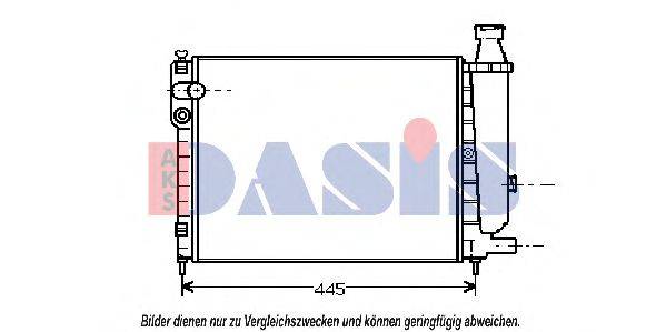 AKS DASIS 060380N Радіатор, охолодження двигуна