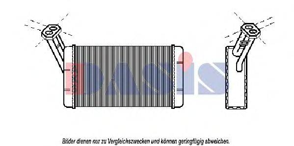 AKS DASIS 069050N Теплообмінник, опалення салону