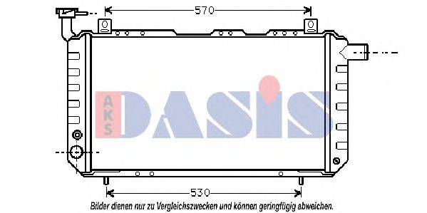 AKS DASIS 070140N Радіатор, охолодження двигуна