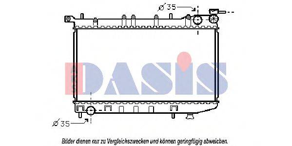 AKS DASIS 070450N Радіатор, охолодження двигуна