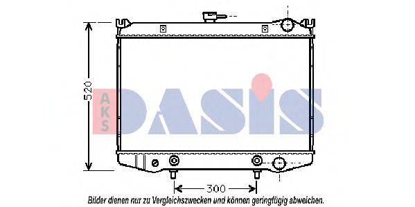 AKS DASIS 071570N Радіатор, охолодження двигуна