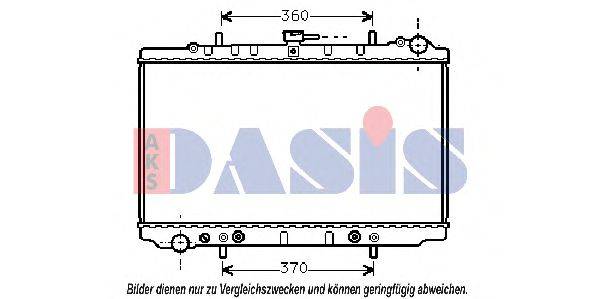 AKS DASIS 073160N Радіатор, охолодження двигуна