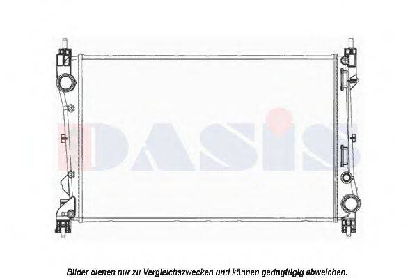 AKS DASIS 080104N Радіатор, охолодження двигуна