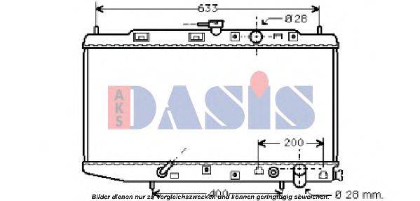 AKS DASIS 100331N Радіатор, охолодження двигуна