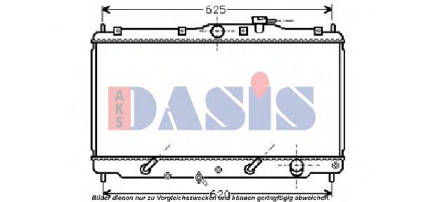 AKS DASIS 100610N Радіатор, охолодження двигуна