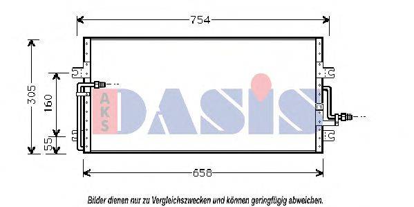 AKS DASIS 102040N Конденсатор, кондиціонер