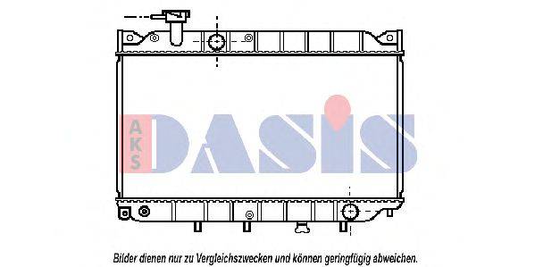 AKS DASIS 110010N Радіатор, охолодження двигуна