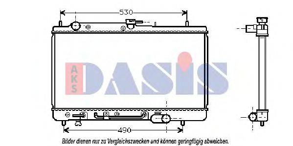 AKS DASIS 110026N Радіатор, охолодження двигуна