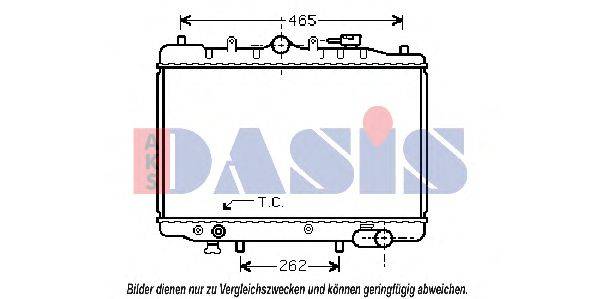 AKS DASIS 110100N Радіатор, охолодження двигуна