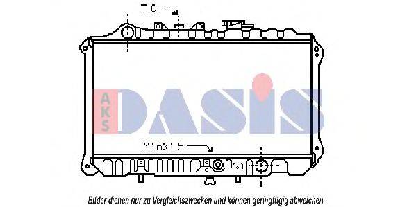 AKS DASIS 110150N Радіатор, охолодження двигуна