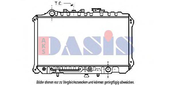 AKS DASIS 110470N Радіатор, охолодження двигуна