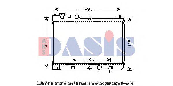 AKS DASIS 111250N Радіатор, охолодження двигуна