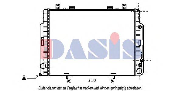 AKS DASIS 120220N Радіатор, охолодження двигуна