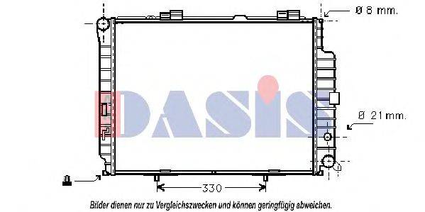 AKS DASIS 120340N Радіатор, охолодження двигуна