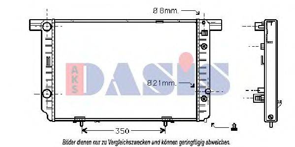 AKS DASIS 120940N Радіатор, охолодження двигуна