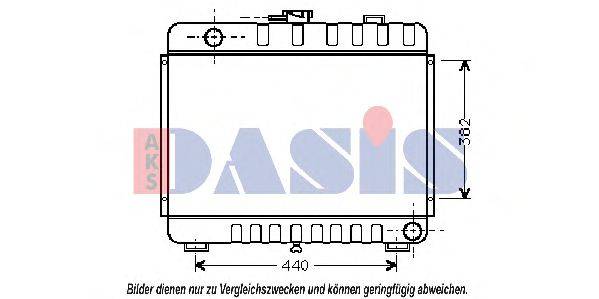 AKS DASIS 130240N Радіатор, охолодження двигуна