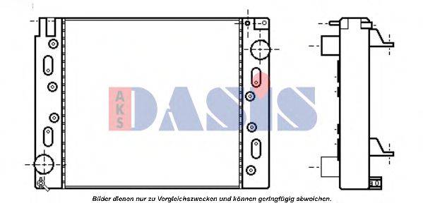 AKS DASIS 131010N Радіатор, охолодження двигуна