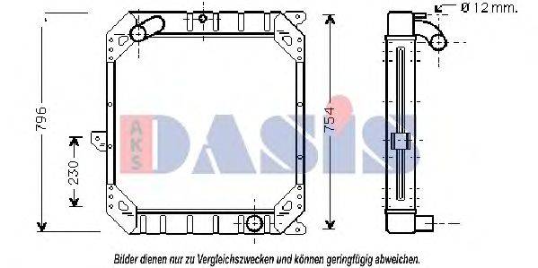 AKS DASIS 131320T Радіатор, охолодження двигуна