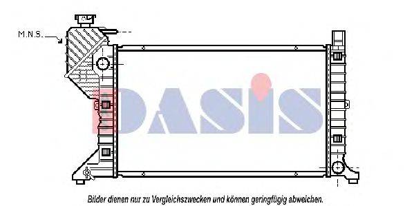 AKS DASIS 132040N Радіатор, охолодження двигуна