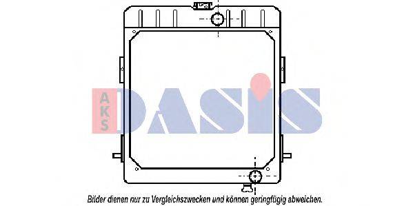 AKS DASIS 133740T Радіатор, охолодження двигуна