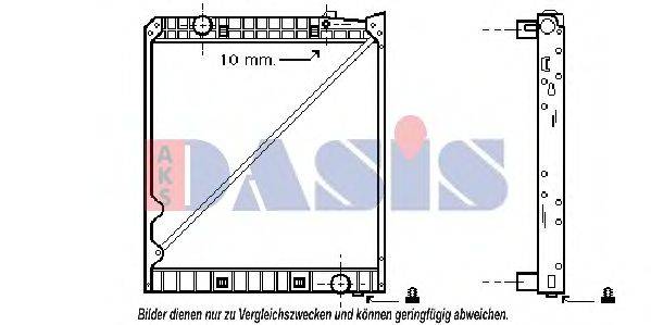 AKS DASIS 135090T Радіатор, охолодження двигуна