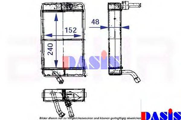 AKS DASIS 139260T Теплообмінник, опалення салону