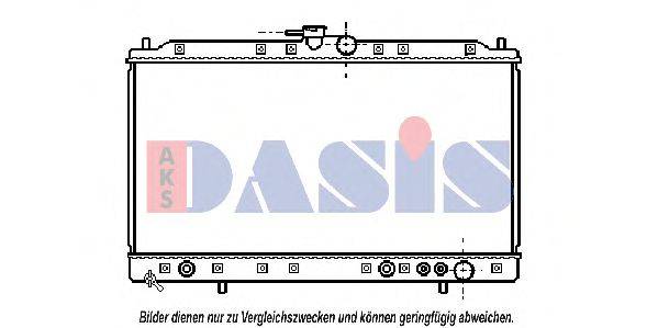 AKS DASIS 140030N Радіатор, охолодження двигуна