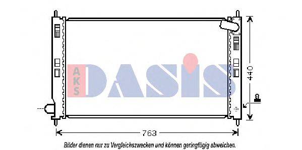 AKS DASIS 140093N Радіатор, охолодження двигуна