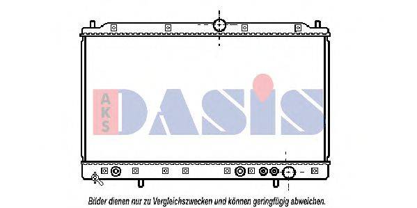 AKS DASIS 140380N Радіатор, охолодження двигуна