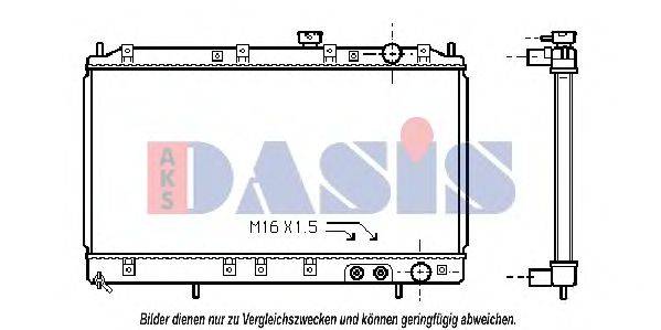 AKS DASIS 140430N Радіатор, охолодження двигуна