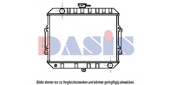 AKS DASIS 140960N Радіатор, охолодження двигуна