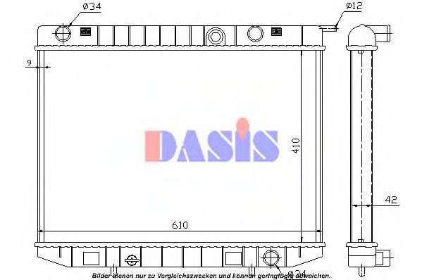 AKS DASIS 150006N Радіатор, охолодження двигуна