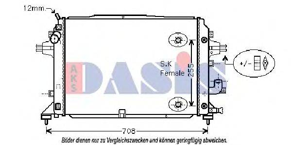 AKS DASIS 150024N Радіатор, охолодження двигуна