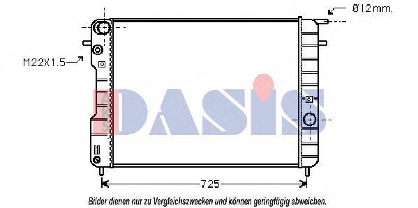 AKS DASIS 150044N Радіатор, охолодження двигуна