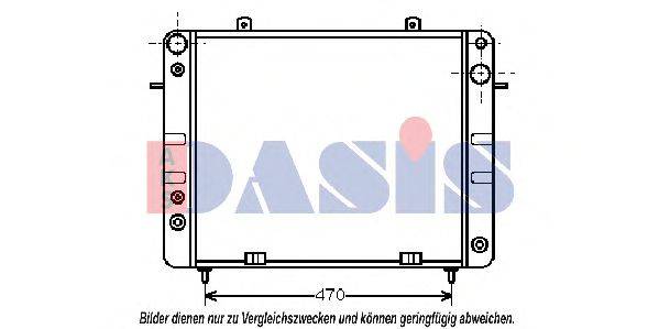 AKS DASIS 150480N Радіатор, охолодження двигуна