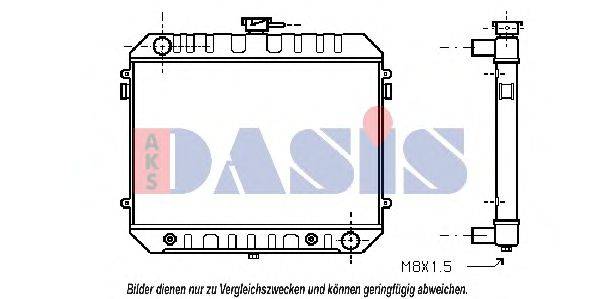 AKS DASIS 150930N Радіатор, охолодження двигуна